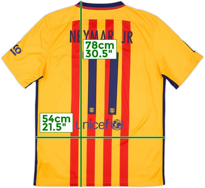 2015-16 Barcelona Away Shirt Neymar #11 - 10/10 - (L)