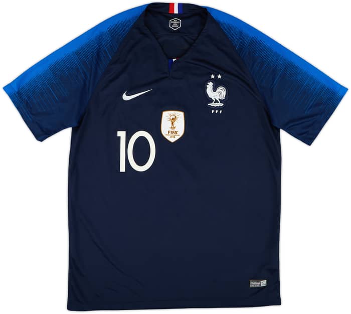 2018 France Home Shirt Mbappe #10 - 9/10 - (L)