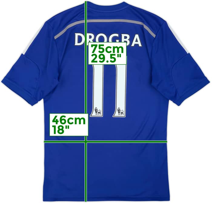 2014-15 Chelsea Home Shirt Drogba #11 - 5/10 - (M)