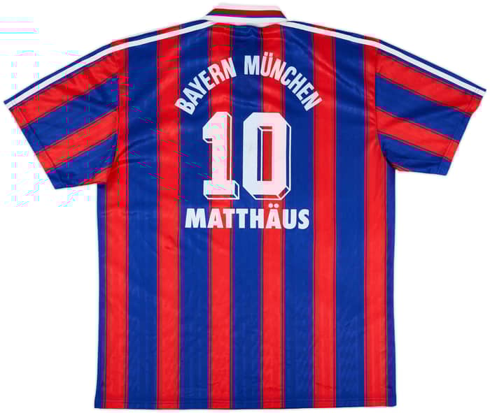 1995-97 Bayern Munich Home Shirt Matthaus #10 - 8/10 - (XL)