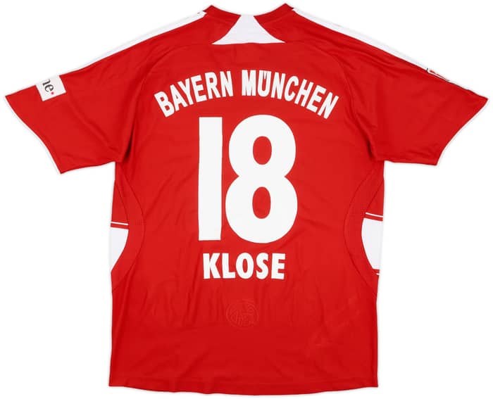 2007-08 Bayern Munich Home Shirt Klose #18 - 8/10 - (L.Boys)