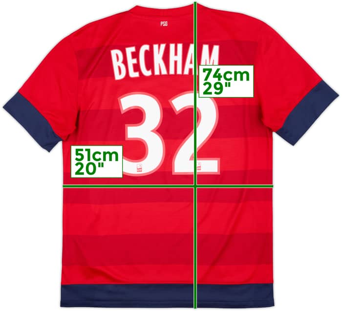 2012-13 Paris Saint-Germain Away Shirt Beckham #32 - 8/10 - (M)