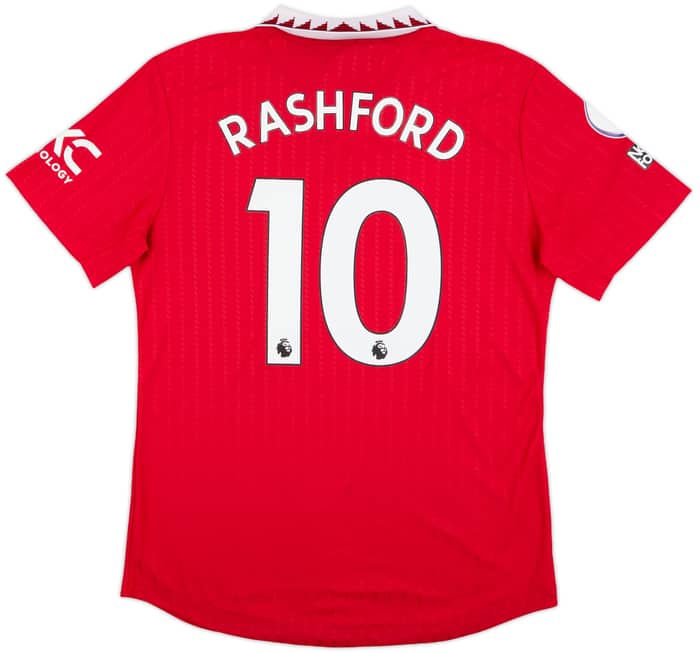 2022-23 Manchester United Authentic Home Shirt Rashford #10 - 10/10 - (XL)
