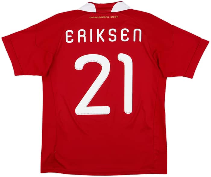 2010-11 Denmark Home Shirt Eriksen #21 - 8/10 - (XL.Boys)