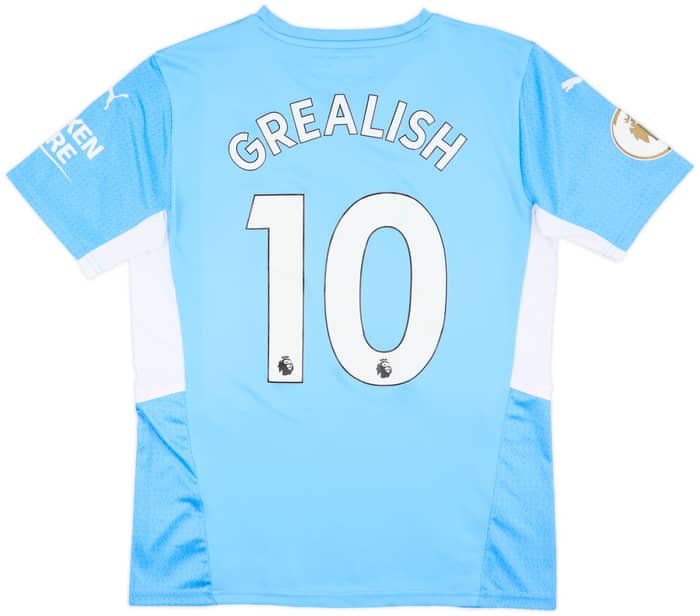 2021-22 Manchester City Home Shirt Grealish #10 - 9/10 - (M)