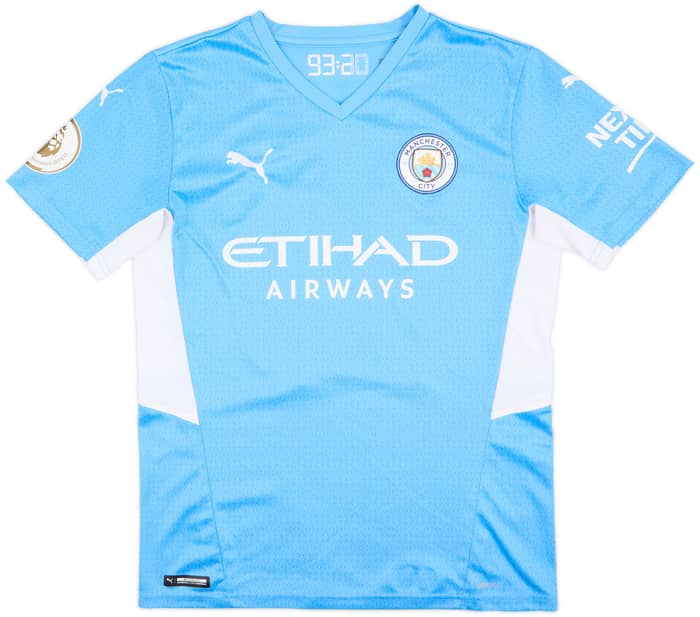 2021-22 Manchester City Home Shirt Grealish #10 - 9/10 - (M)