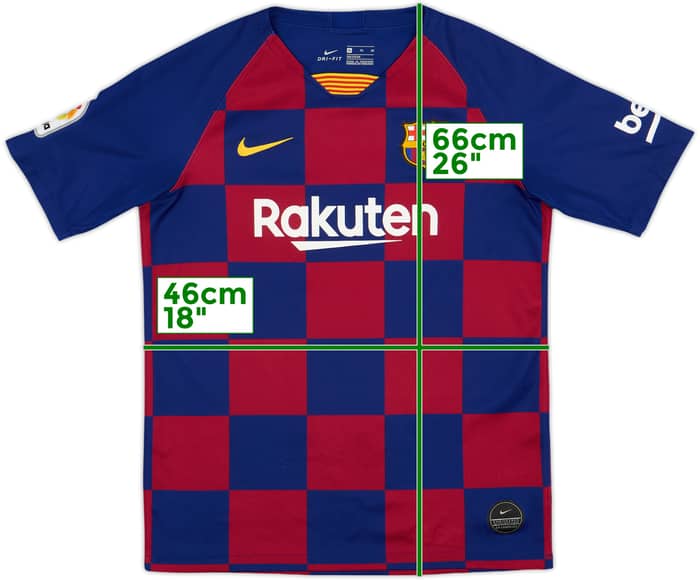 2019-20 Barcelona Home Shirt - 9/10 - (XL.Boys)