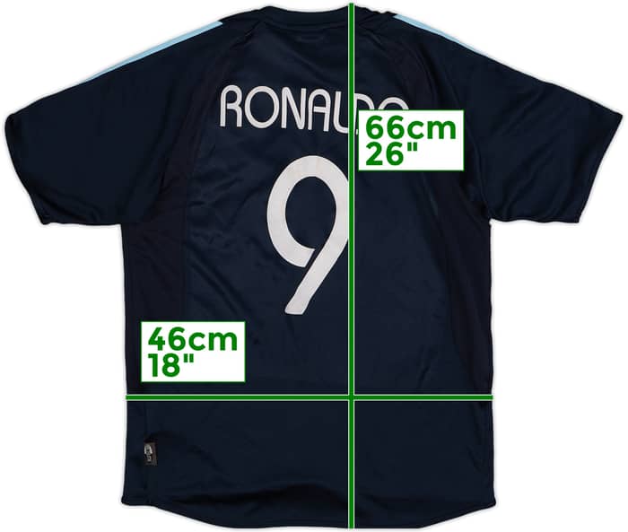 2003-04 Real Madrid Away Shirt Ronaldo #9 - 7/10 - (XL.Boys)