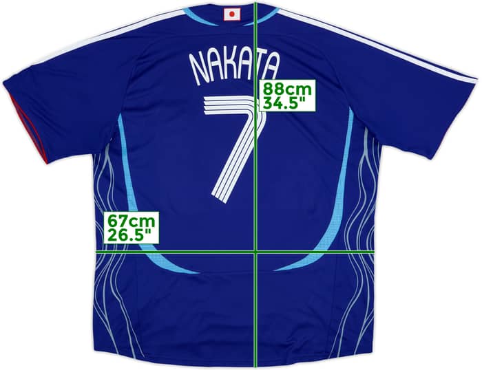 2006-08 Japan Home Shirt Nakata #7 - 10/10 - (XXL)