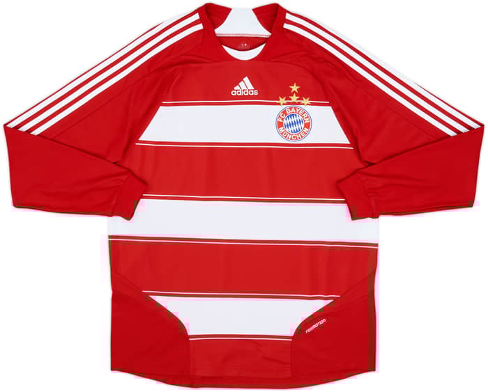 2008-09 Bayern Munich Player Issue Home L/S Shirt Lahm #21 - 8/10 - (L)