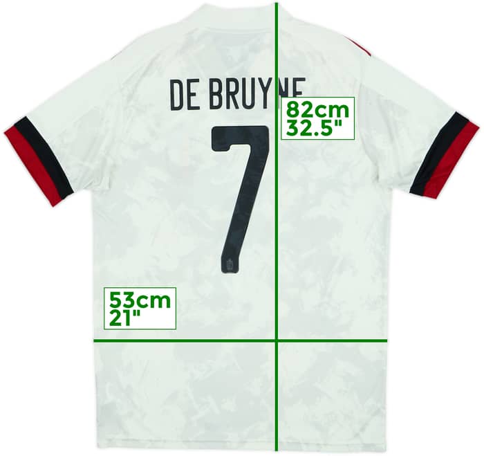 2020-22 Belgium Away Shirt De Bruyne #7 - 5/10 - (L)