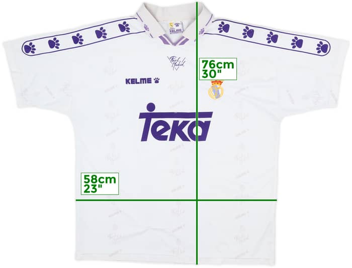 1994-96 Real Madrid Home Shirt #10 - 5/10 - (XL)