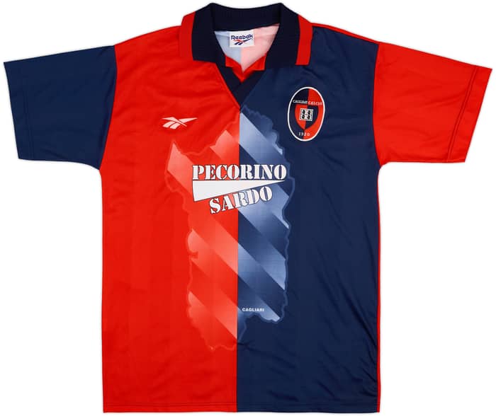 1996-98 Cagliari Home Shirt Sanna #20 - 8/10 - (L)