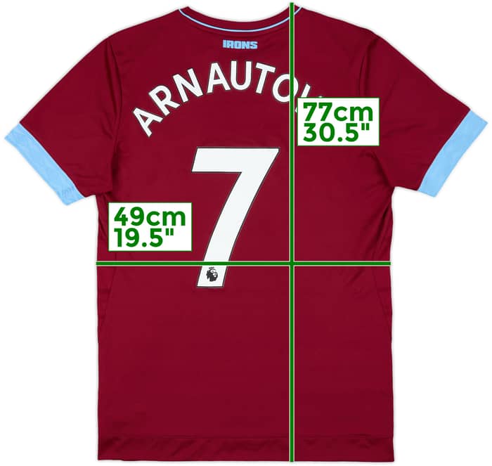 2018-19 West Ham Home Shirt Arnautovic #7 - 8/10 - (M)