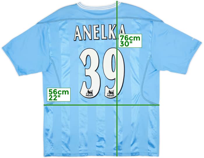2003-04 Manchester City Home Shirt Anelka #39 - 6/10 - (XXL)