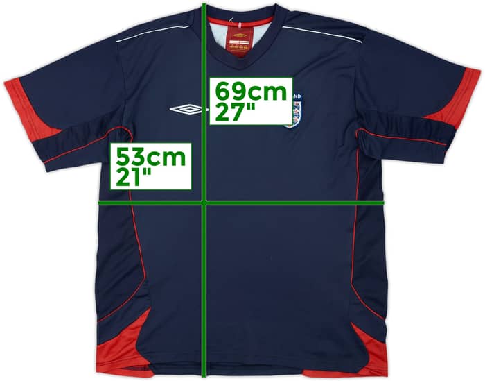 2004-06 England Umbro Training Shirt - 7/10 - (XL)