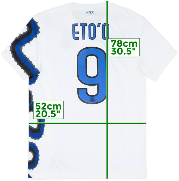 2010-11 Inter Milan Away Shirt Eto'o #9 - 9/10 - (M)