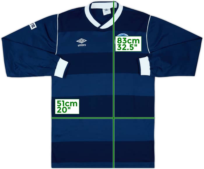 1986 Scotland U-18 Match Issue Home L/S Shirt #8 (Callaghan)