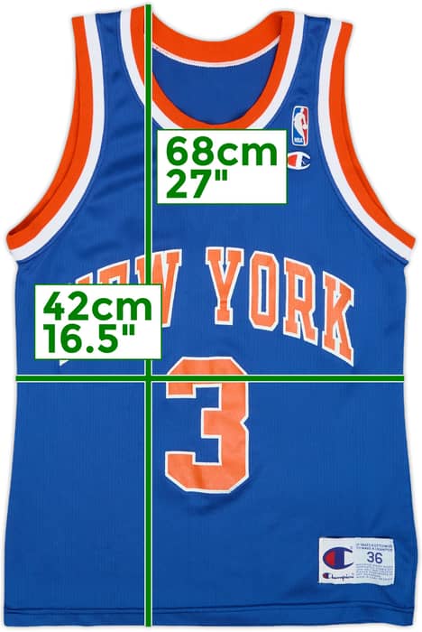 1990-95 New York Knicks Starks #3 Champion Away Jersey - 8/10 - (S)