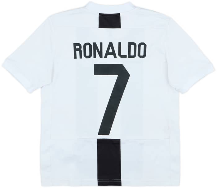 2018-19 Juventus Home Shirt Ronaldo #7 - 6/10 - (M.Boys)