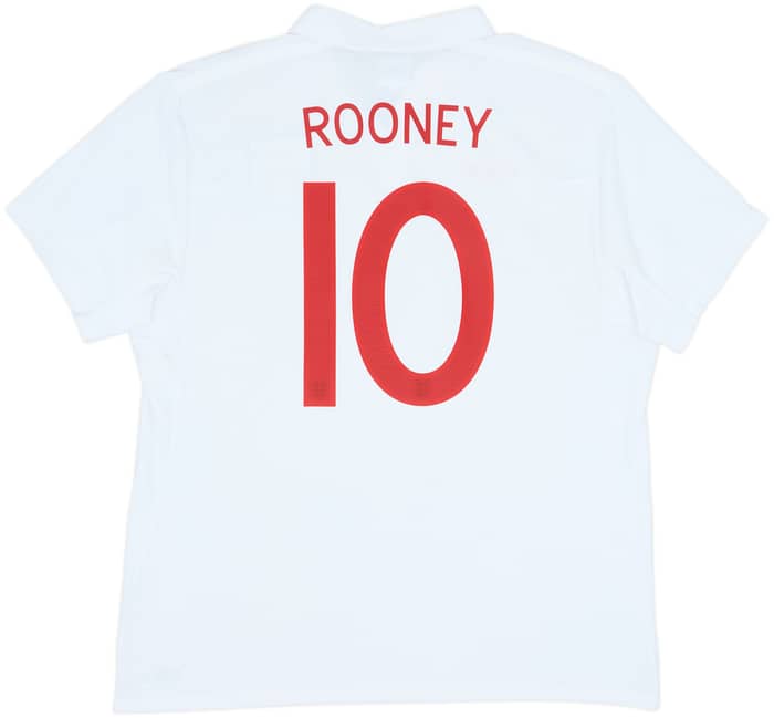 2009-10 England 'South Africa' Home Shirt Rooney #10 - 8/10 - (XL)