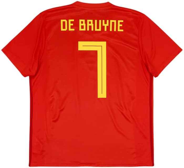 2018-19 Belgium Home Shirt De Bruyne #7 - 8/10 - (L)