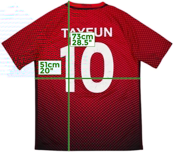 2016-17 Turkey Home Shirt Tayfun #10 - 7/10 - (M)