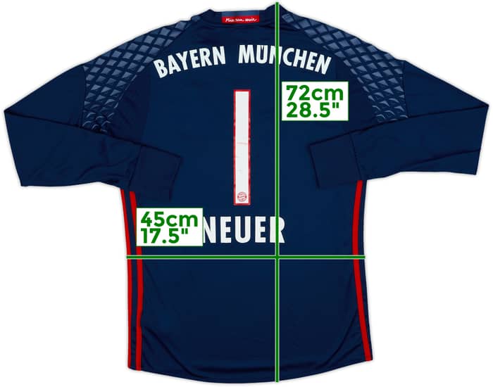 2016-17 Bayern Munich GK Shirt Neuer #1 - 5/10 - (XL.Boys)