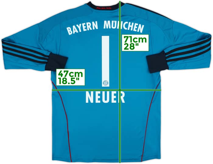 2013-14 Bayern Munich GK Shirt Neuer #1 - 8/10 - (XL.Boys)