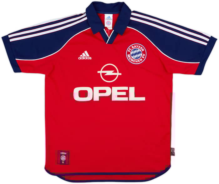 1999-01 Bayern Munich Home Shirt Elber #9 - 9/10 - (XL.Boys)