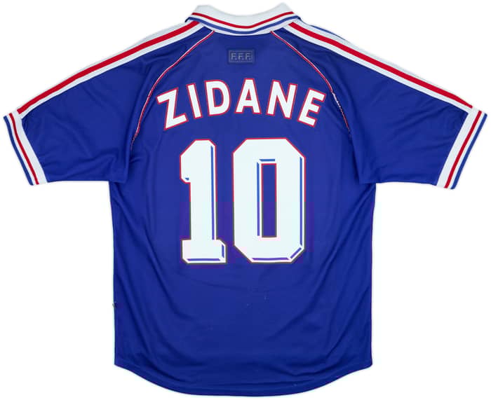 1998-00 France Home Shirt Zidane #10 - 8/10 - (L)