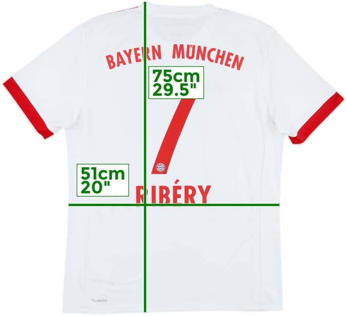 2017-18 Bayern Munich European Third Shirt Ribery #7 - 8/10 - (M)