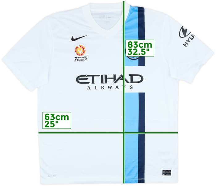 2014-16 Melbourne City Home Shirt - 6/10 - (XXL)