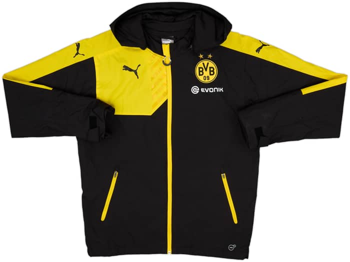 2014-15 Borussia Dortmund Puma Hooded Rain Jacket - 9/10 - (M)