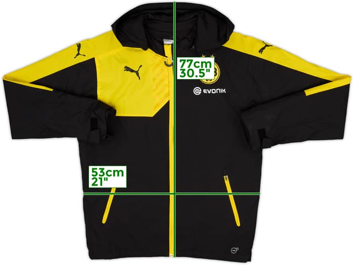 2014-15 Borussia Dortmund Puma Hooded Rain Jacket - 9/10 - (M)