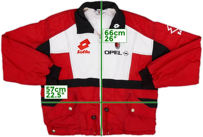 1995-96 AC Milan Lotto Track Jacket - 7/10 - (M)