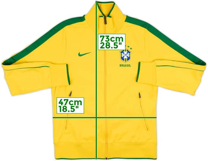 2011-12 Brazil Nike Track Jacket - 7/10 - (S)