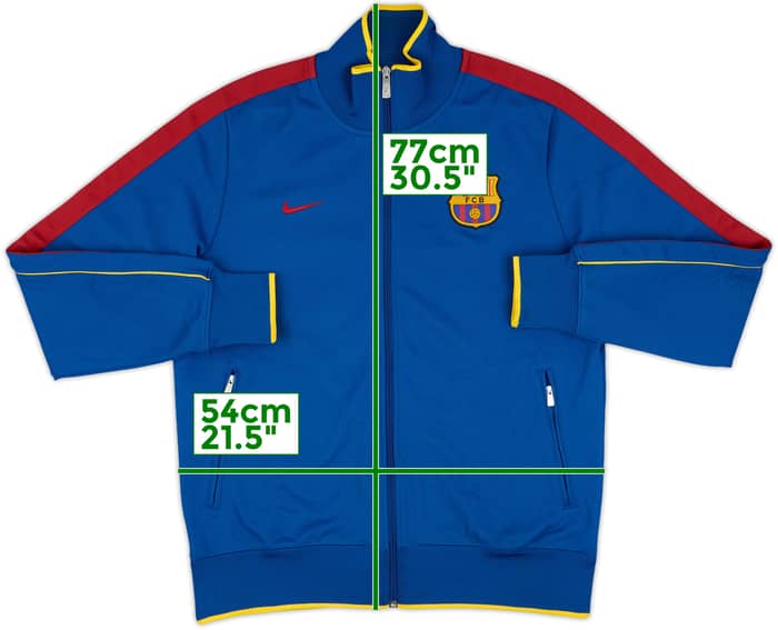 2011-12 Barcelona Nike N98 Track Jacket - 8/10 - (L)