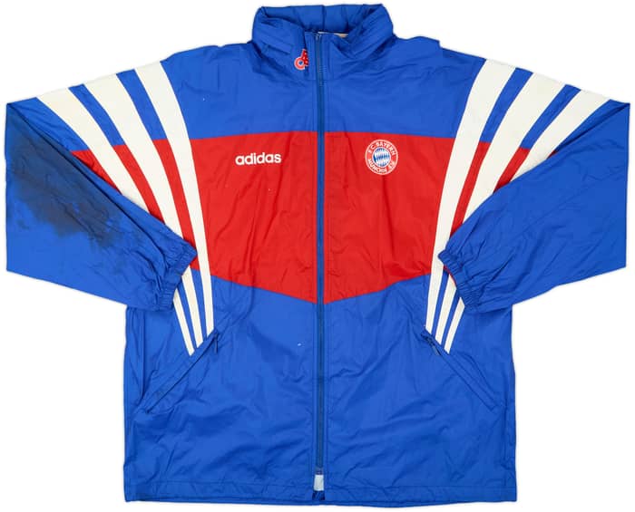 1995-96 Bayern Munich adidas Hooded Rain Jacket - 5/10 - (XL)