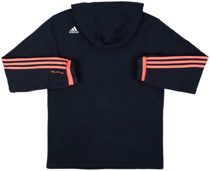 2015-16 Bayern Munich adidas CL Hooded Fleece Track Jacket - 8/10 - (M)