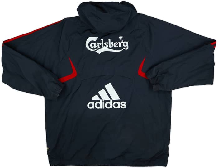 2008-09 Liverpool adidas Hooded Rain Jacket - 8/10 - (L)
