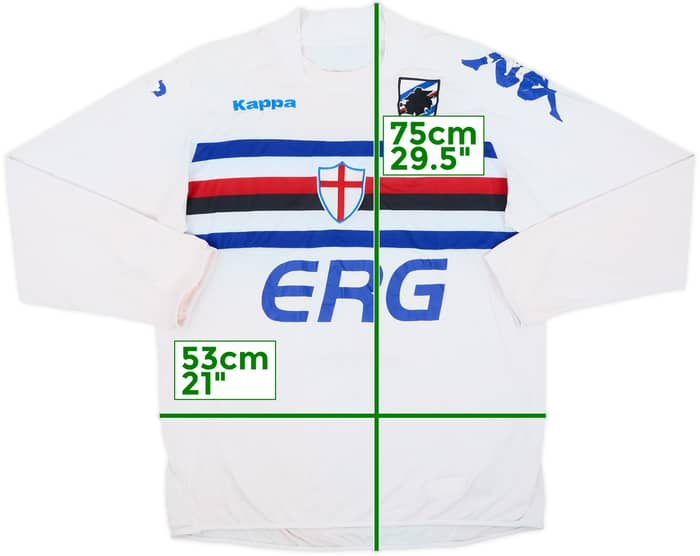 2007-08 Sampdoria Away L/S Shirt - 4/10 - (XXL)