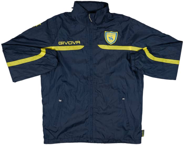 2012-13 Chievo Verona Givova Hooded Track Jacket - 8/10 - (M)