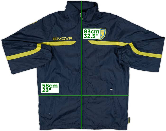 2012-13 Chievo Verona Givova Hooded Track Jacket - 8/10 - (M)