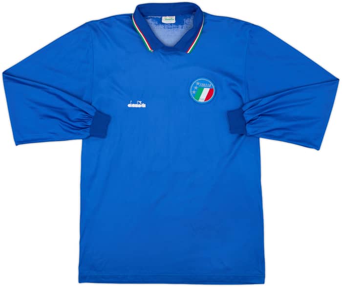 1986-91 Italy Home L/S Shirt #10 - 6/10 - (L)