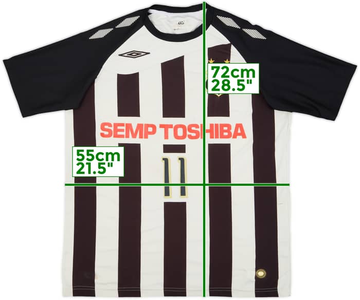 2008 Santos Away Shirt #11 - 5/10 - (L)