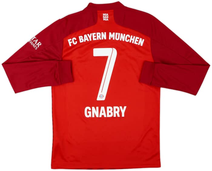 2021-22 Bayern Munich Home L/S Shirt Gnabry #7 - 8/10 - (S)