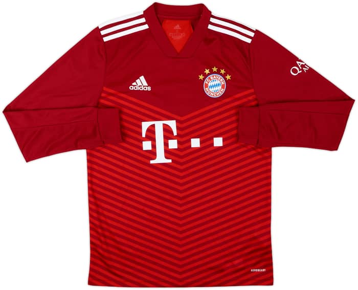 2021-22 Bayern Munich Home L/S Shirt Gnabry #7 - 8/10 - (S)