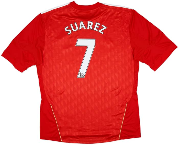 2010-12 Liverpool Home Shirt Suarez #7 - 6/10 - (XL)
