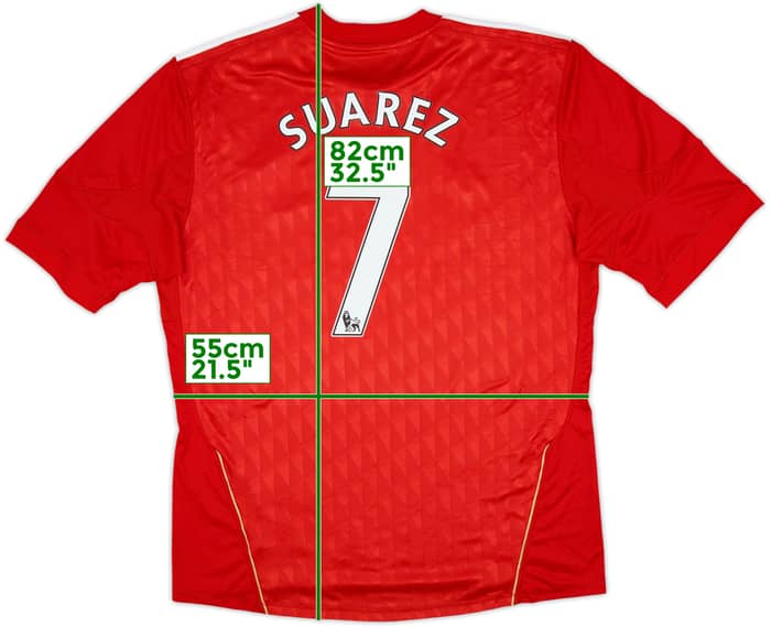 2010-12 Liverpool Home Shirt Suarez #7 - 6/10 - (XL)